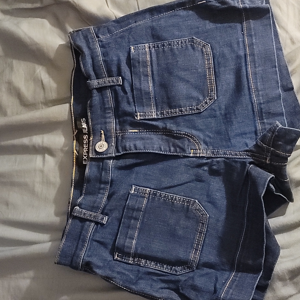 Express denim shorts